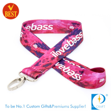 2015 Hot Sales Custom Cheap Full Color Sublimation Cmyk Printed Lanyards for Gift